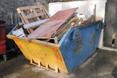 Professional waste management team handling business waste in Parsons Green