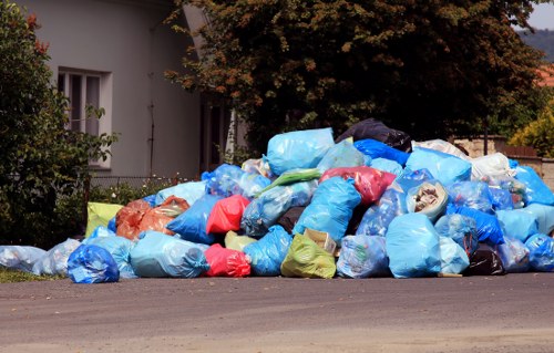 Residents disposing of old furniture in Parsons Green